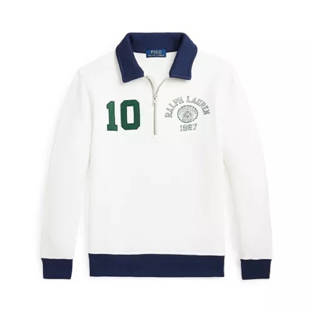 Polo Ralph Lauren Big Boy Logo Fleece Collared Sweatshirt
